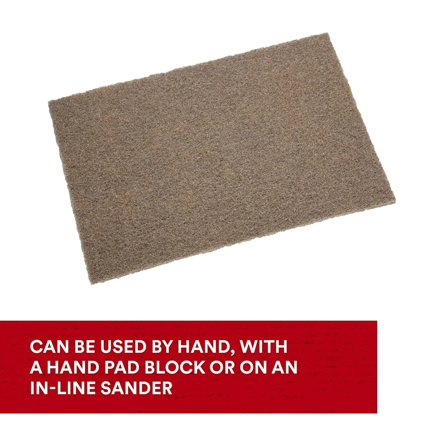 3M Scotch-Brite Heavy Duty Hand Pad 7440B, 6 in x 9 in, Pack of 40, Hand Sanding Pad - Metal Deburring and Finishing Pad