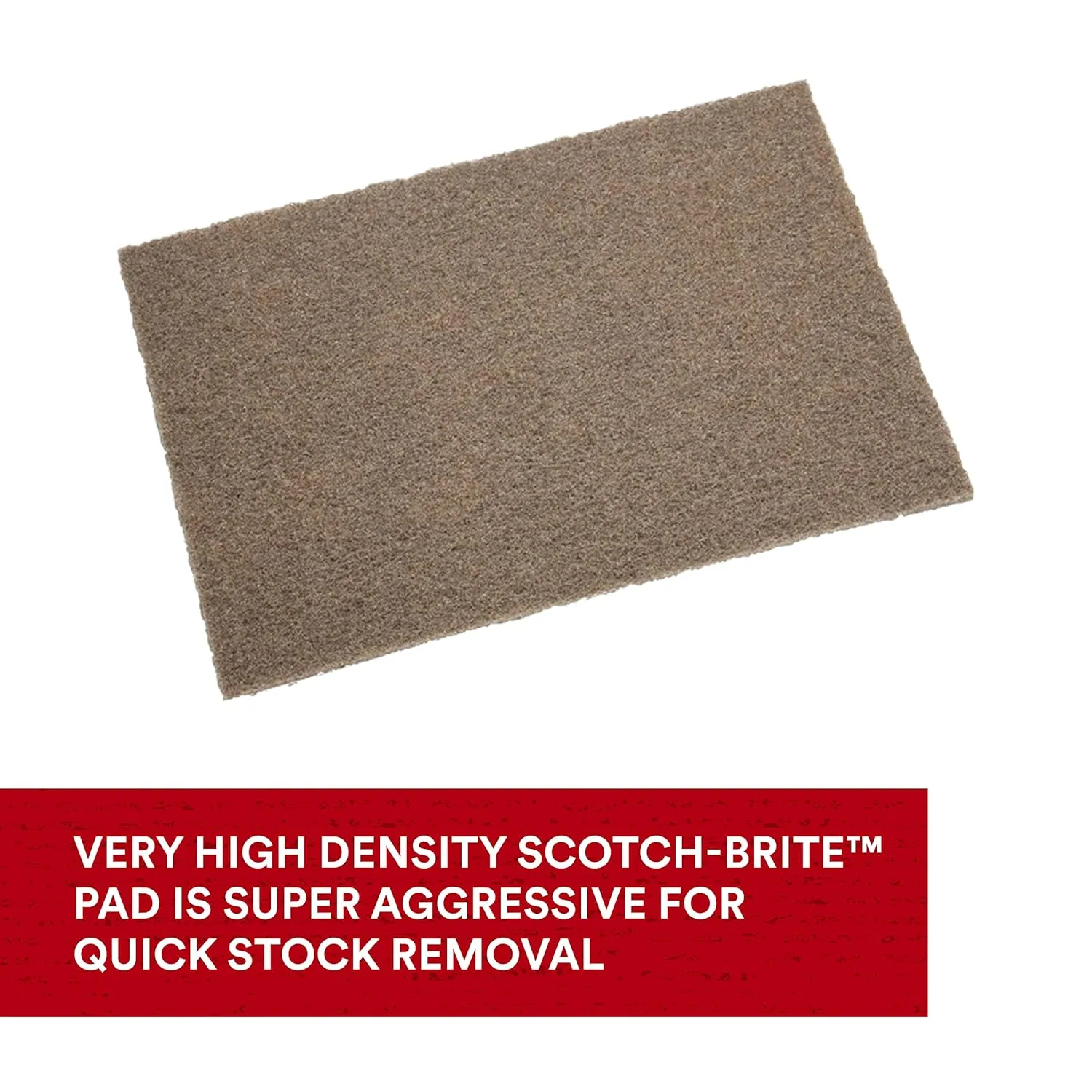 3M Scotch-Brite Heavy Duty Hand Pad 7440B, 6 in x 9 in, Pack of 40, Hand Sanding Pad - Metal Deburring and Finishing Pad