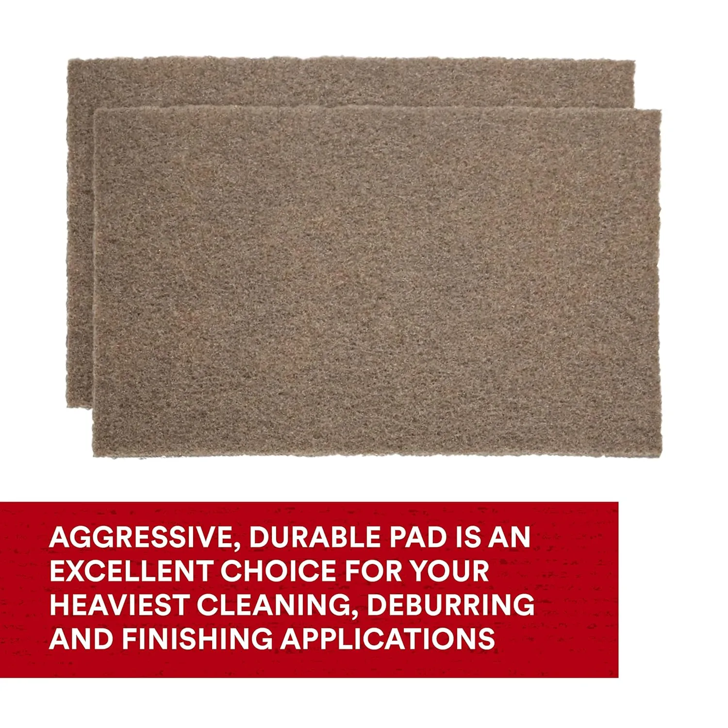 3M Scotch-Brite Heavy Duty Hand Pad 7440B, 6 in x 9 in, Pack of 40, Hand Sanding Pad - Metal Deburring and Finishing Pad