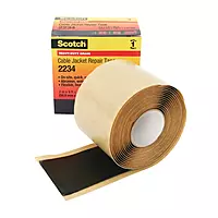 Scotch Cable Jacket Repair Tape 2234, 2 in x 6 ft, Black