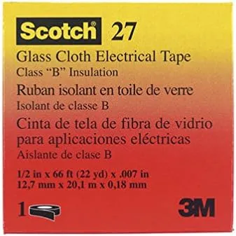 3M Scotch 27 1/2" X 66' White Electrical Tape