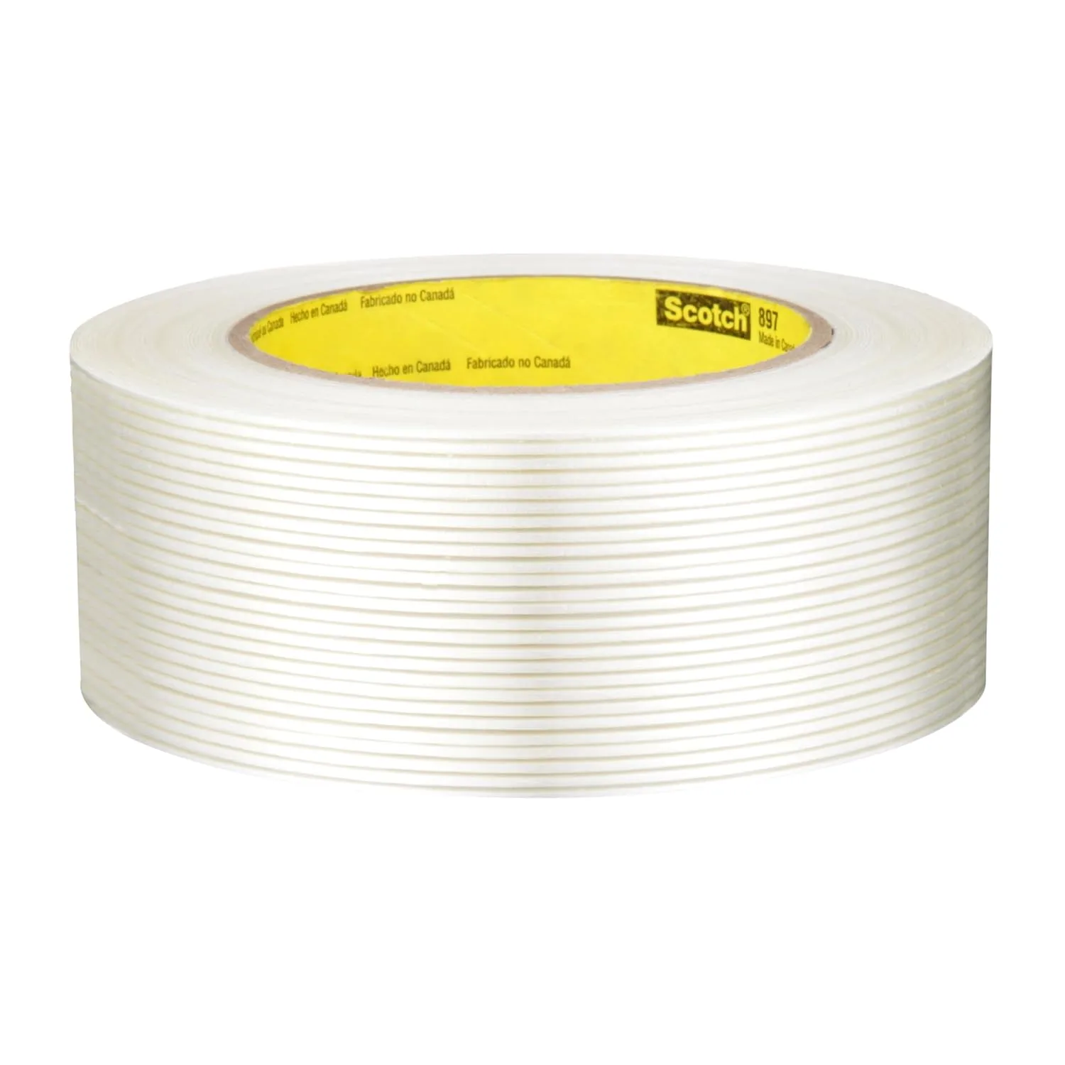 3M Scotch Filament Tape 897, Clear, 48 mm x 55 m, 5 mil (897 48X55)