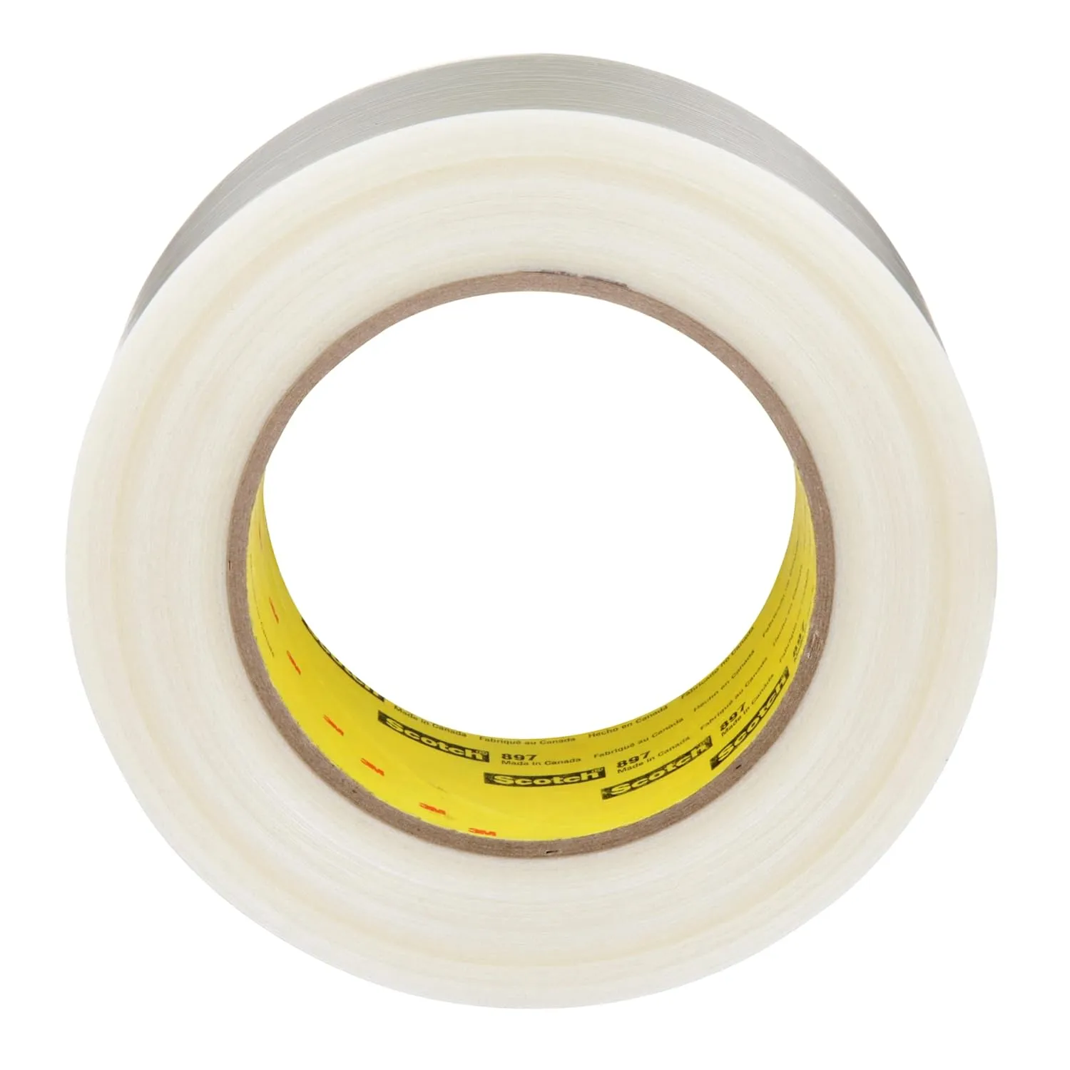 3M Scotch Filament Tape 897, Clear, 48 mm x 55 m, 5 mil (897 48X55)