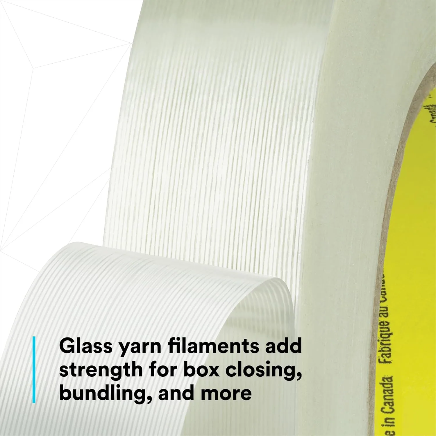 3M Scotch Filament Tape 898 — Clear Filament-Reinforced Packaging Tape