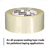 Scotch High Tack Box Sealing Tape 311+, Cold Shipping, Freezer Storage, Clear Color, 48 mm x 100 m (Pack of 1)