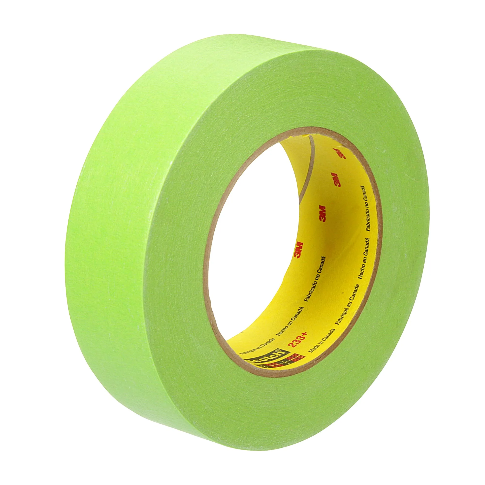 3M Scotch Performance Masking Tape 233+ 26338, 36 mm x 55 m, 1 Roll, Moisture Resistant, Flexible, Green Tape
