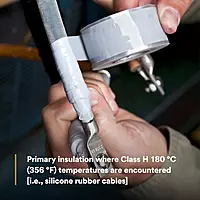 3M Scotch Self-Fusing Silicone Rubber Electrical Tape, High-Temperature, 1 in x 30 ft, Sky Blue/Gray