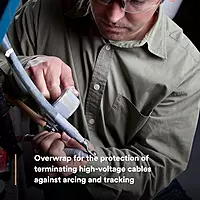 3M Scotch Self-Fusing Silicone Rubber Electrical Tape, High-Temperature, 1 in x 30 ft, Sky Blue/Gray