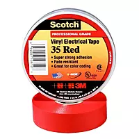 3M Scotch 10810 Vinyl Electrical Color Coding Tape, 0 to 105 Degree C, 1250 mV Dielectric Strength, 66' Length x 3/4" Width