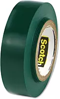 Scotch Vinyl Electrical Tape No. 35 Size: 0.5" W x 240" D, Color: Green