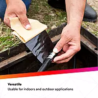 3M Scotch Vinyl Mastic Pad 2200, 6-1/2 in x 4-1/2 in, Box of 10 Pads, 125 mil