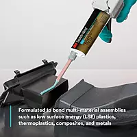3M Scotch-Weld Structural Plastic Adhesive DP8010, Blue, Extremely Strong, Plastic to Metal Bonding