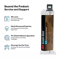 3M Scotch-Weld Structural Plastic Adhesive DP8010, Blue, Extremely Strong, Plastic to Metal Bonding