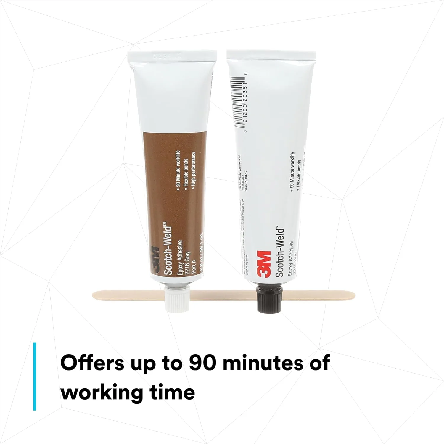3M Scotch-Weld Epoxy Adhesive 2216 Part B/A Tube Kit, 2 fl oz (59.1 mL)