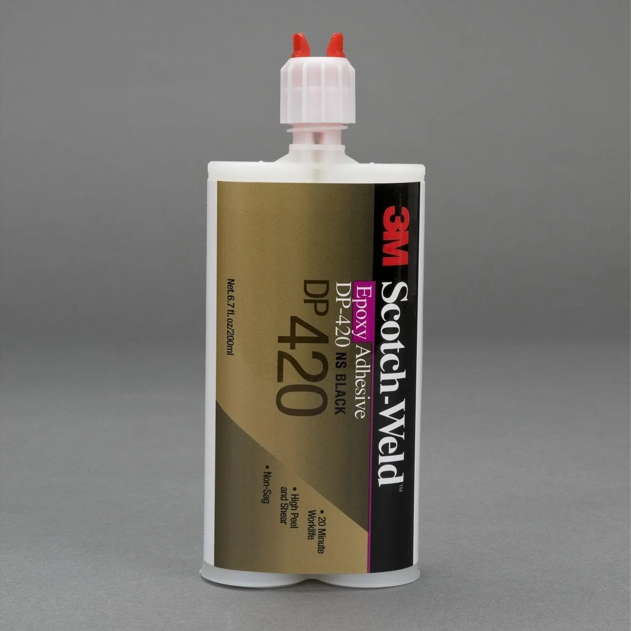 3M SCOTCH-WELD EPOXY ADHESIVE DP420, BLACK, (00021200415302) (12/each)