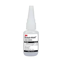 3M Scotch-Weld Plastic & Rubber Instant Adhesive PR100, Clear, Low Viscosity, Fast Handling Time and Cure
