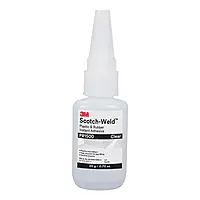 3M Scotch-Weld Plastic & Rubber Instant Adhesive PR1500, Clear, 20 Gram Bottle