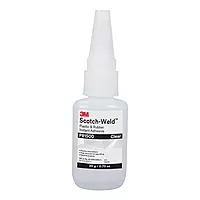 3M Scotch-Weld Plastic & Rubber Instant Adhesive PR1500, Clear, 20 Gram Bottle