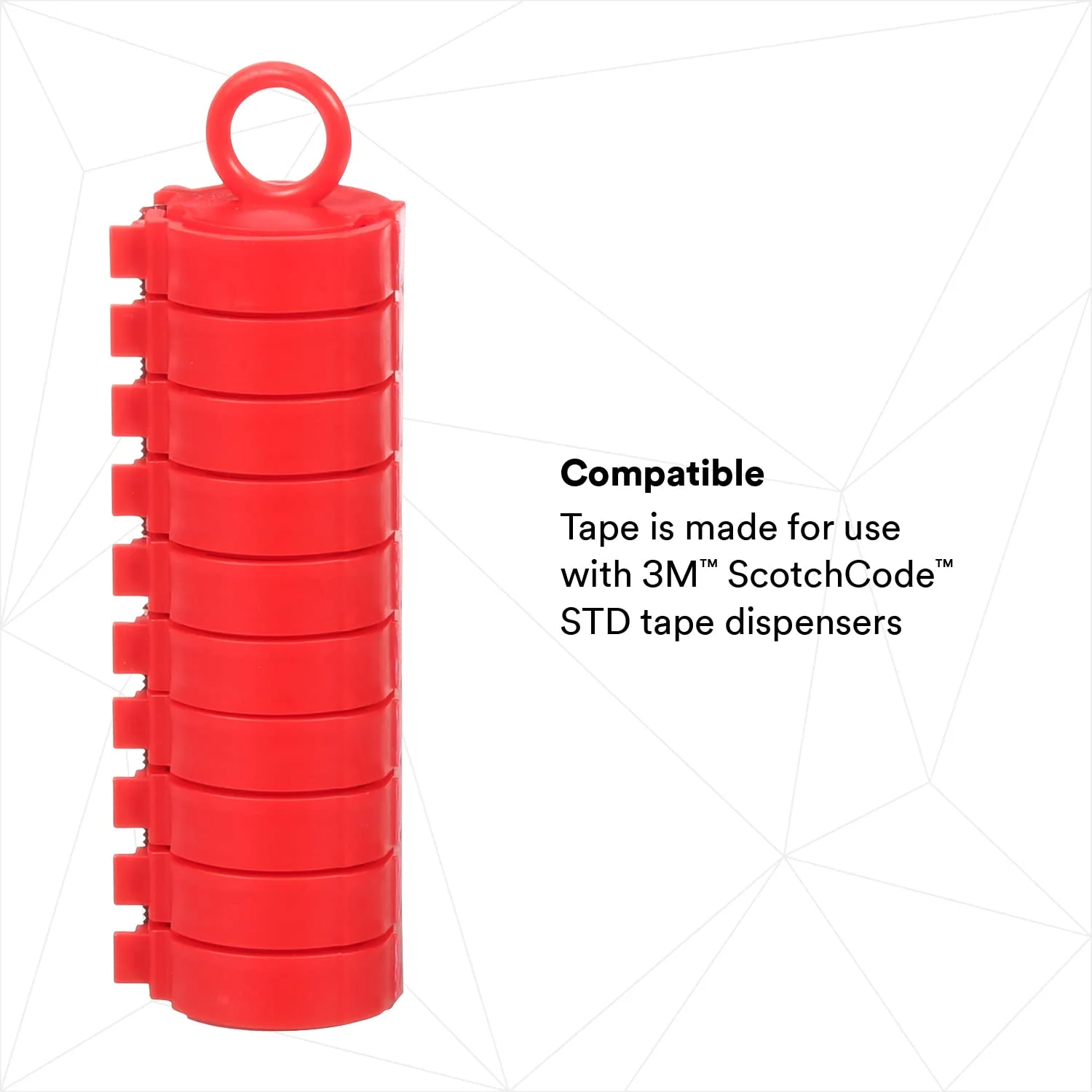 3M ScotchCode Wire Marker Tape Dispenser w/ Tape STD-0-9, Includes 1 each of 0-9 numbered rolls Wire Marker Tape Dispenser
