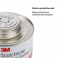 3M Scotchkote Electrical Coating FD, Fast-Drying Liquid, Flexible Sealant and Bonding Agent, Self-Contained Applicator