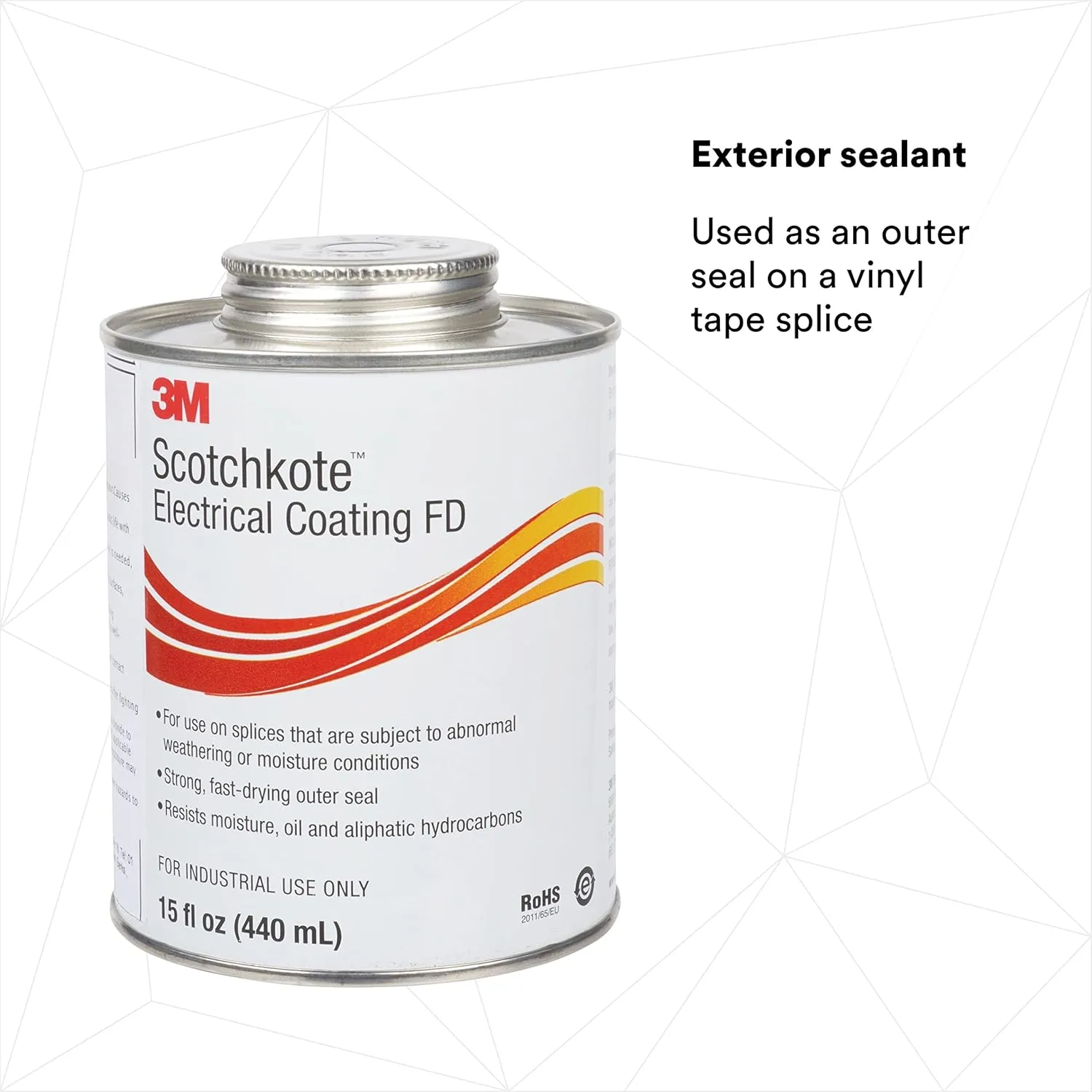 3M Scotchkote Electrical Coating FD, Fast-Drying Liquid, Flexible Sealant and Bonding Agent, Self-Contained Applicator