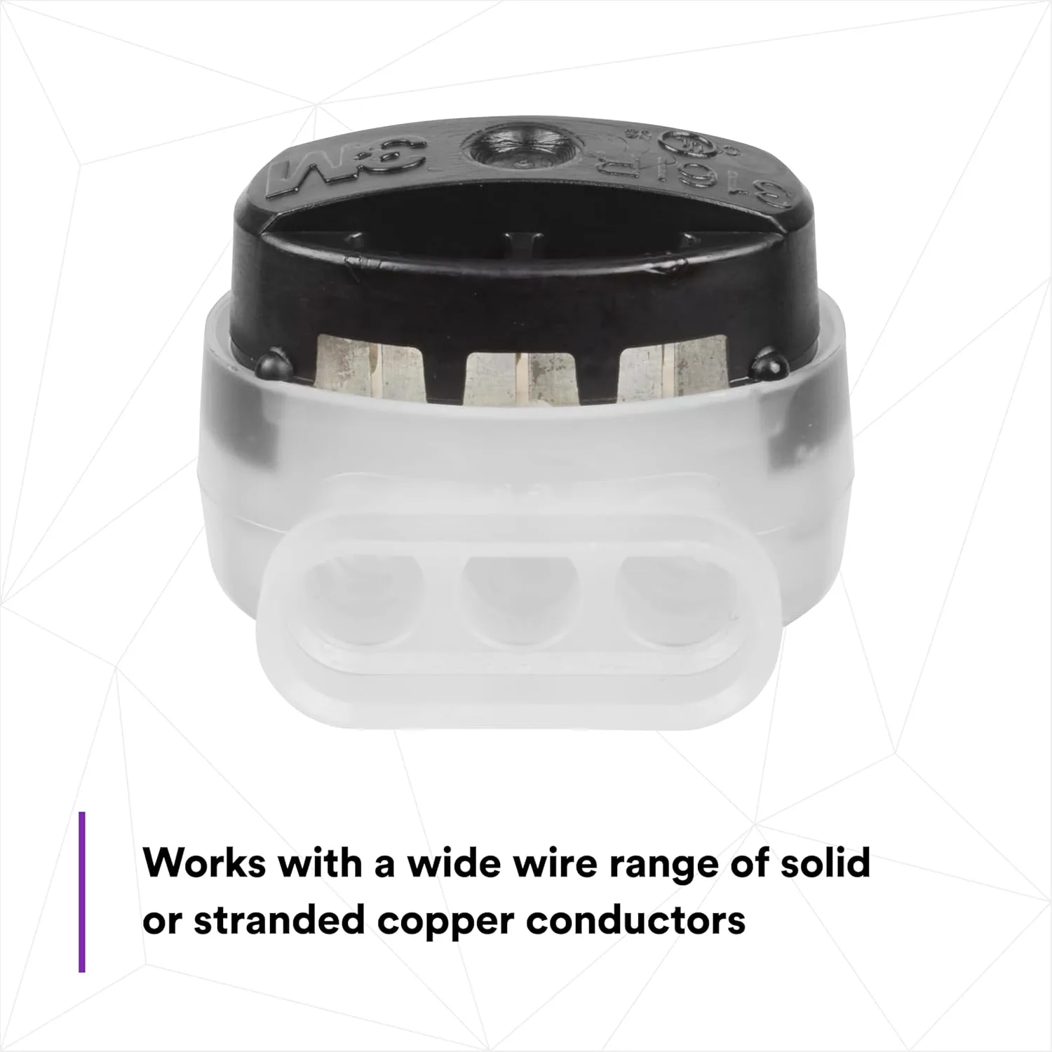 3M Scotchlok Self-Stripping Electrical IDC 316IR, Black/White Color, Pigtail, Irrigation Applications, Moisture Resistant
