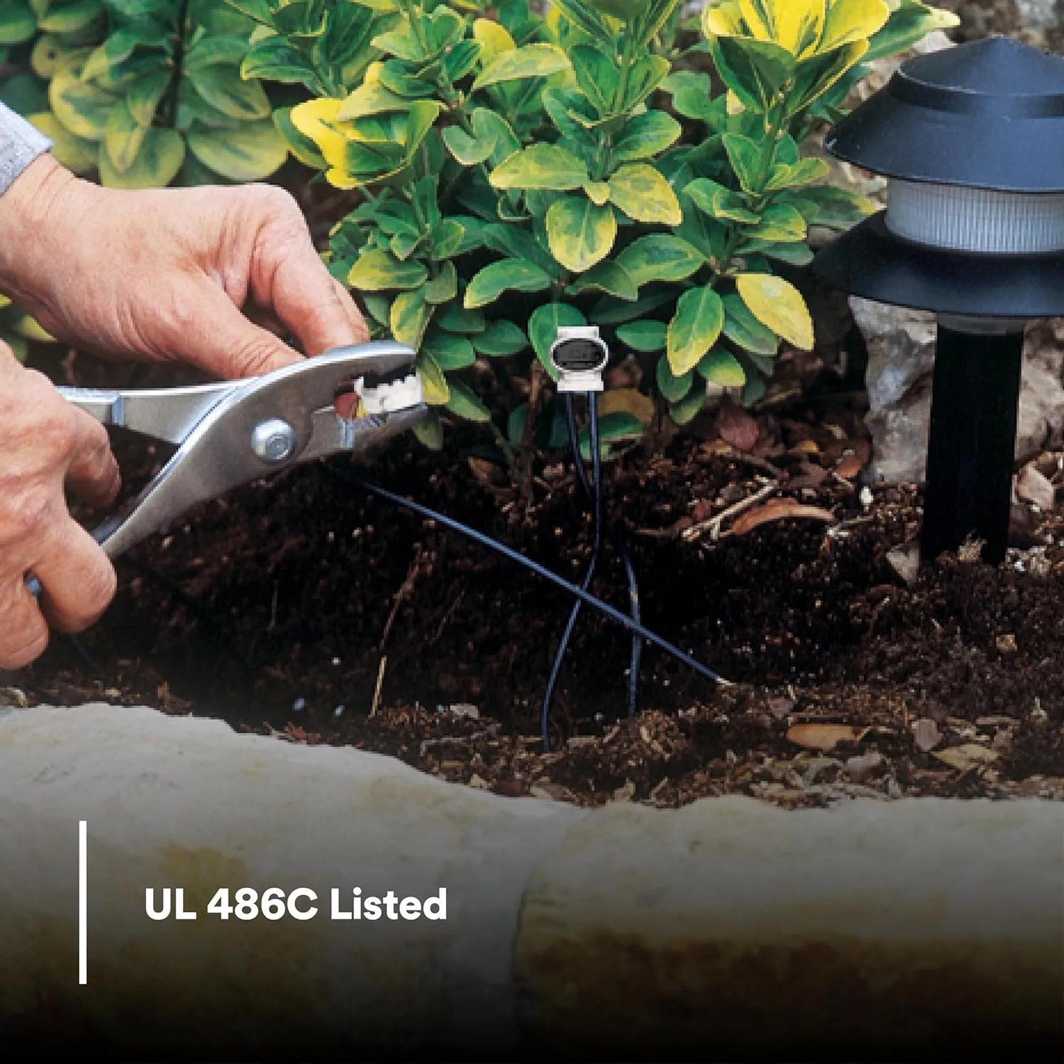3M Scotchlok Self-Stripping Electrical IDC 316IR, Black/White Color, Pigtail, Irrigation Applications, Moisture Resistant