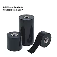 3M Scotchrap Vinyl Corrosion Protection Tape 50, 6 in x 100 ft, Black PVC, 10 mil Thick, 8 Rolls