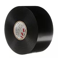 3M Scotchrap Vinyl Corrosion Protection Tape 50, Unprinted, 2 in x 100 ft, Black, 1 Roll, Premium Grade, 10 mil Thick