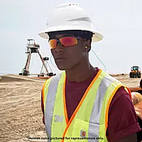 3M Hard Hat SecureFit H-801SFR-UV, White, Non-Vented Full Brim Style Safety Helmet with Uvicator Sensor