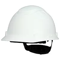 3M SecureFit Elevated Temperature Hard Hat H-701T-SF, White, 4-Point Pressure Diffusion Ratchet Suspension
