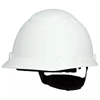 3M SecureFit Elevated Temperature Hard Hat H-701T-SF, White, 4-Point Pressure Diffusion Ratchet Suspension