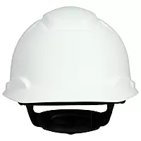 3M SecureFit Elevated Temperature Hard Hat H-701T-SF, White, 4-Point Pressure Diffusion Ratchet Suspension
