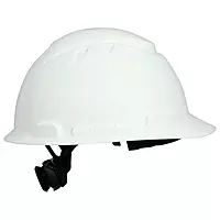 3M SecureFit Elevated Temperature Hard Hat H-701T-SF, White, 4-Point Pressure Diffusion Ratchet Suspension