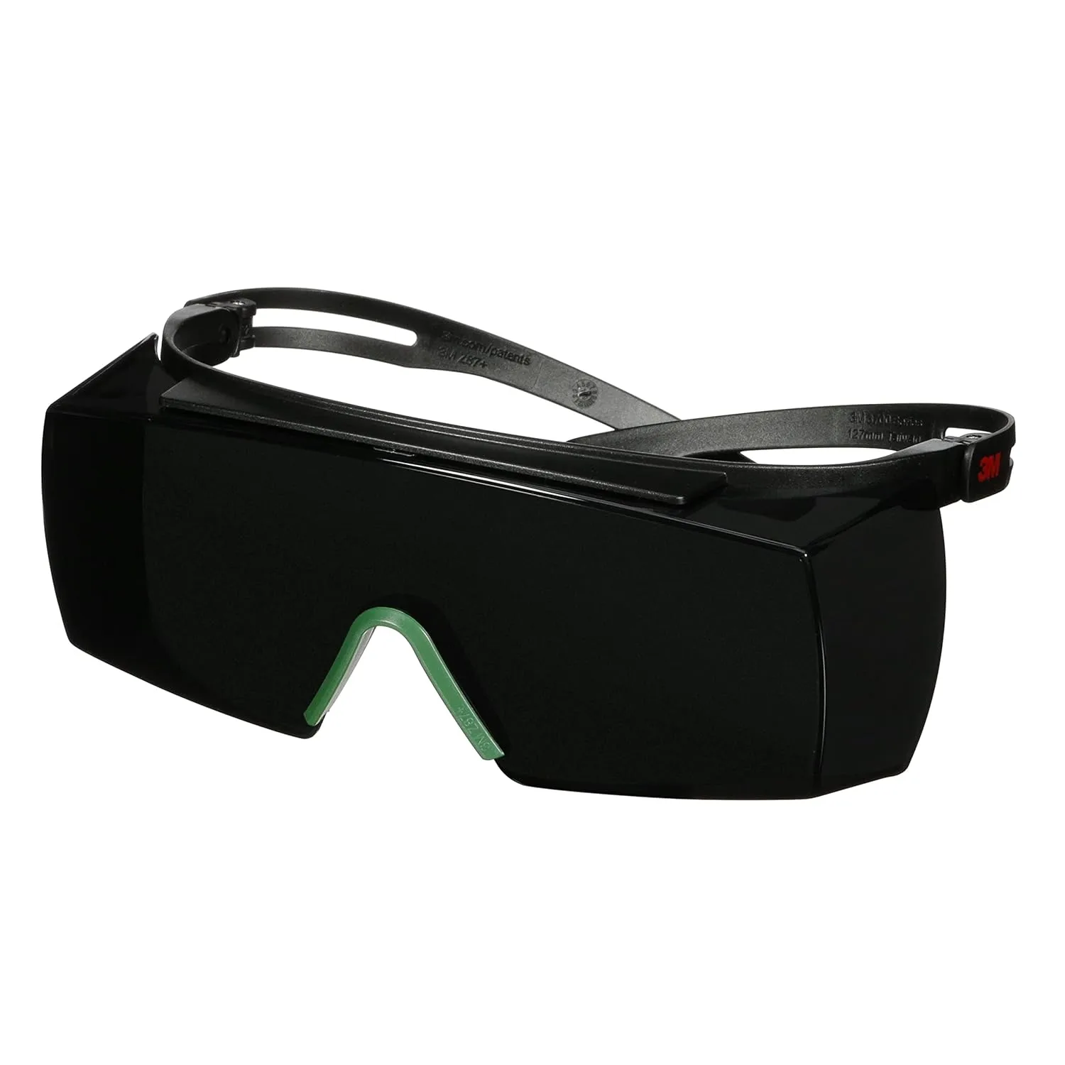 3M SecureFit 3700 Series, SF3750AS-BLK, Black Temples, IR 5.0 Gray OTG Anti-Scratch Lens