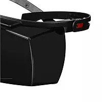 3M SecureFit 3700 Series, SF3750AS-BLK, Black Temples, IR 5.0 Gray OTG Anti-Scratch Lens
