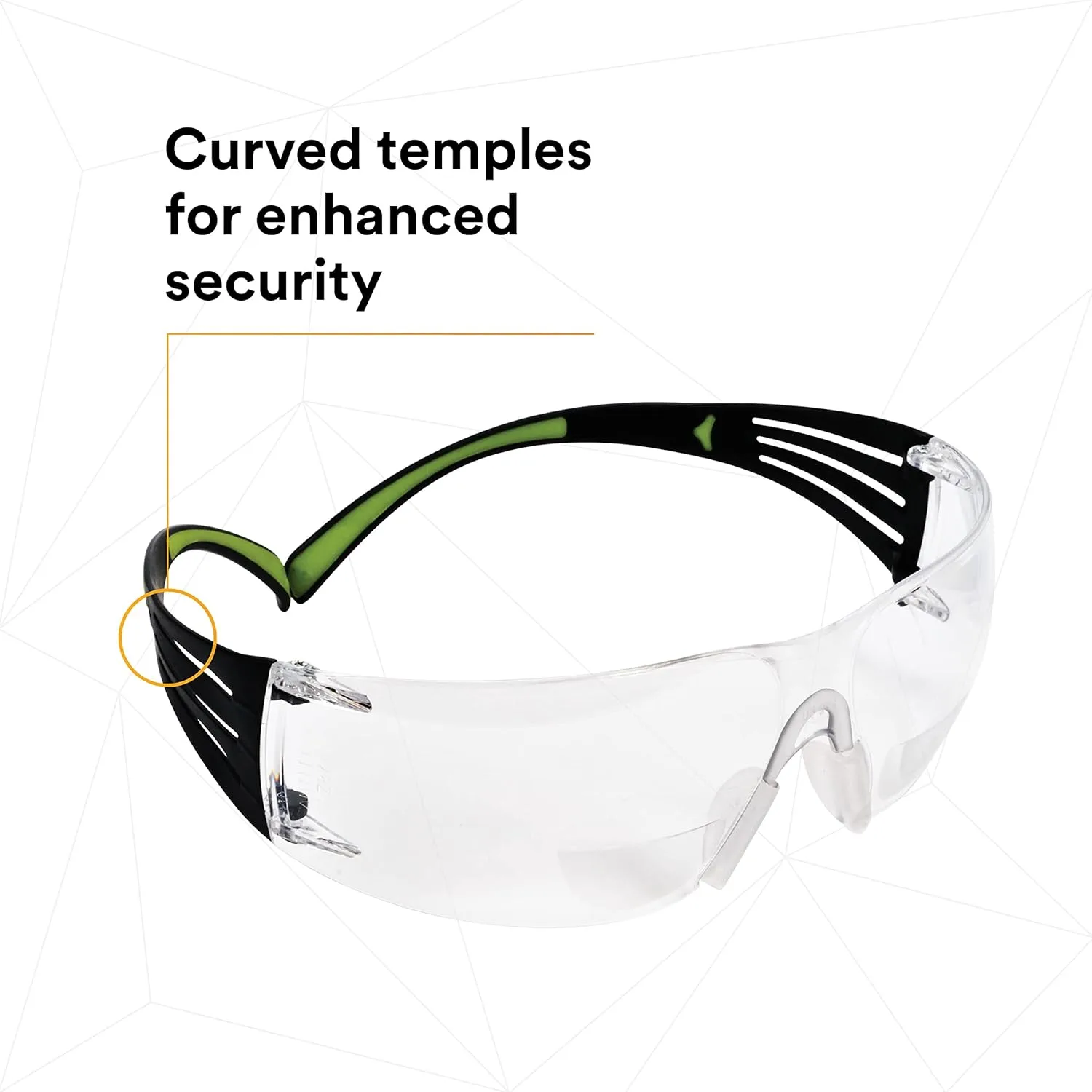 3M SecureFit Protective Eyewear, Polycarbonate Frame, SF420AF 400 Series, Anti-Fog Lens, +2.0 Diopter, One Size
