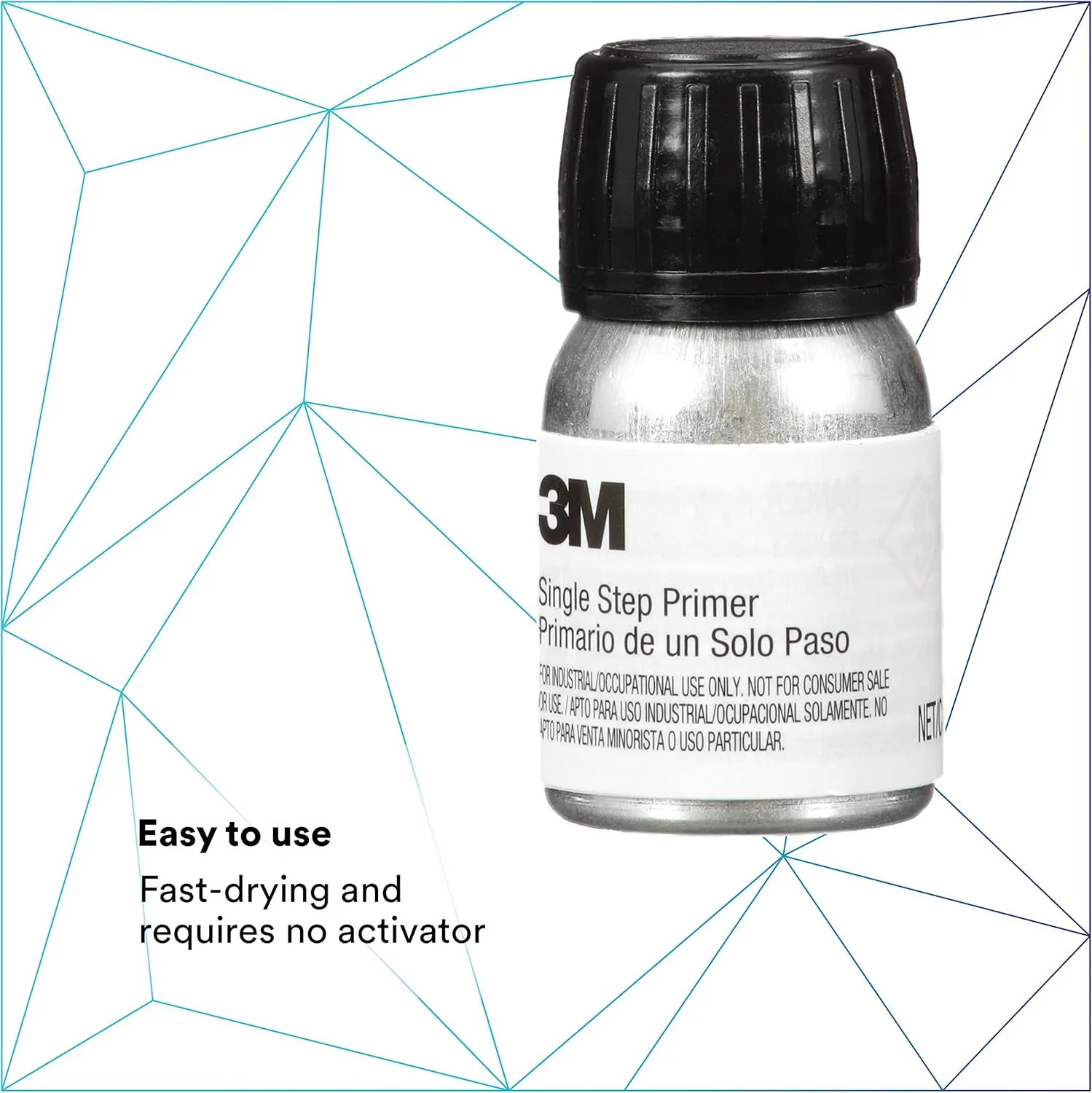 3M Single Step Primer 08682, Black, One-Part Urethane, 30 mL