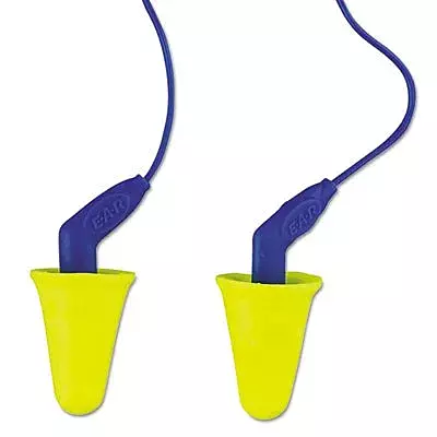 Earplugs: 31 dB, Foam, Cone, Push-In Stem, Corded