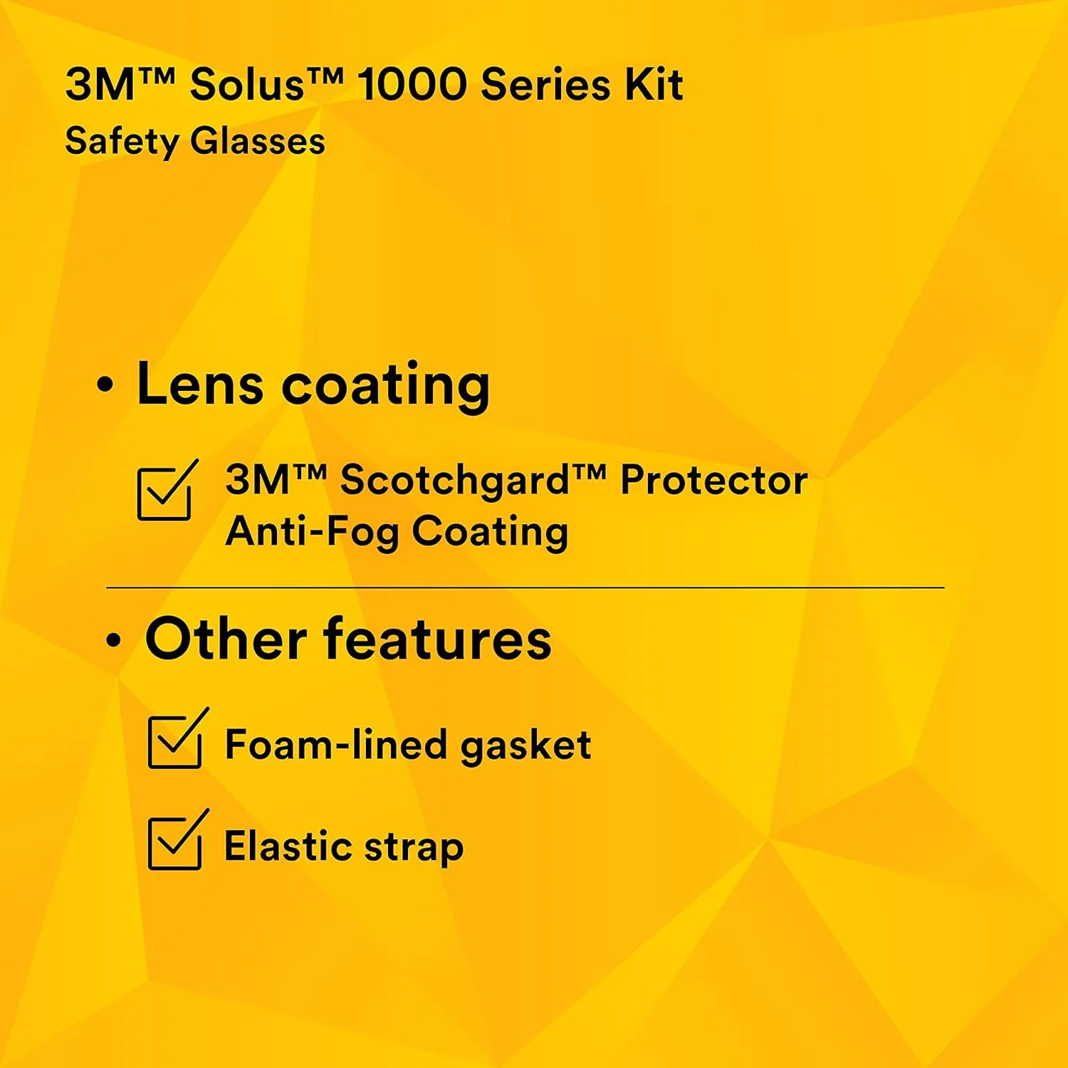3M Solus 1000-Series S1202SGAF-KT Foam Strap, Green/Black, Grey Scotchgard Anti-Fog Lens, One Size (Pack of 1)