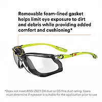 3M Safety Glasses, Solus CCS Series, Pack of 1, ANSI Z87, Scotchgard Anti-Fog Coating, Clear Lens