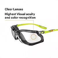 3M Safety Glasses, Solus CCS Series, Pack of 1, ANSI Z87, Scotchgard Anti-Fog Coating, Clear Lens