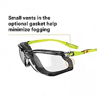 3M Safety Glasses, Solus CCS Series, Pack of 1, ANSI Z87, Scotchgard Anti-Fog Coating, Clear Lens