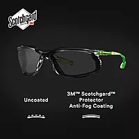 3M Safety Glasses, Solus CCS Series, Pack of 1, ANSI Z87, Scotchgard Anti-Fog Coating, Clear Lens