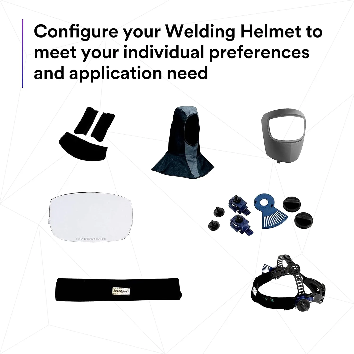 3M Speedglas Welding Helmet 9002NC, 04-0100-20NC, with Natural Color Technology Auto Darkening Filter for MMAW TIG MIG