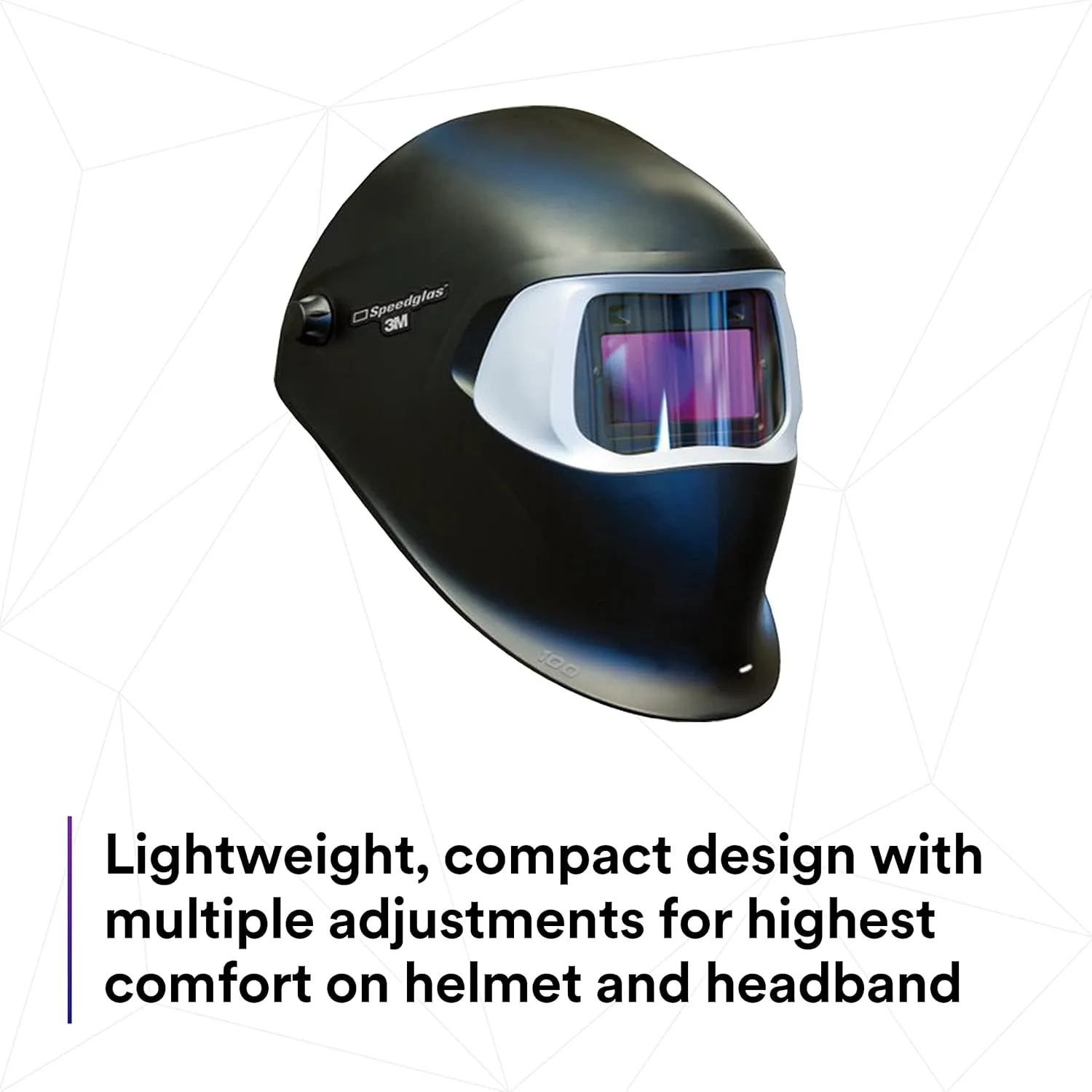 3M Speedglas Welding Helmet 100, Auto Darkening Filter 100V TIG 10A MIG/MAG Stick for Grinding, Sanding and Metal Repair