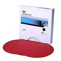 3M Stikit Red Abrasive PSA Disc, 01107, 6 in, P500, 100 Disc Roll for Auto Sanding, Primer Sanding, Rough Feather Edging