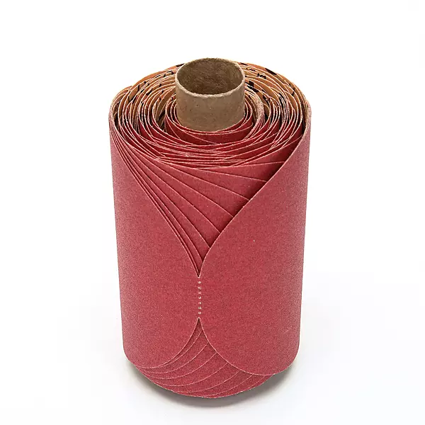 3M Stikit Red Abrasive PSA Disc, 01607, 5 in, P150, 100 Disc Roll for Auto Sanding, Primer Sanding, Rough Feather Edging