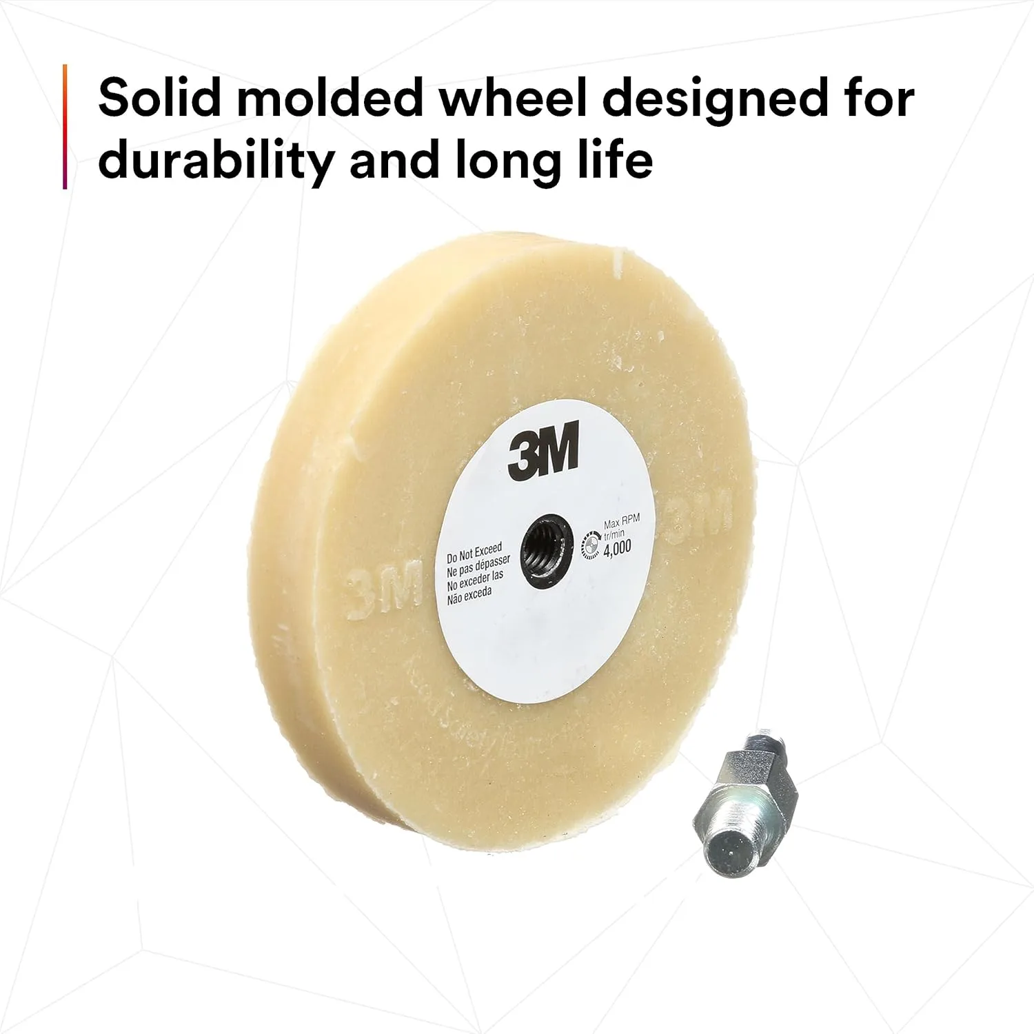3M Stripe Off Wheel Adhesive Eraser Wheel 4 in x 5/8 in