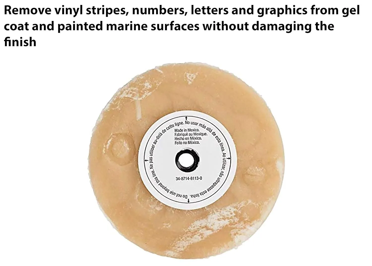 3M Stripe Off Wheel Adhesive Eraser Wheel 4 in x 5/8 in